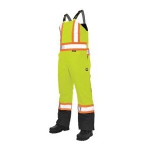 Tough Duck S79821 3X Hi-Vis Safety Insulated Overalls Florescent Yellow